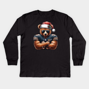 Chicago Bears Christmas Kids Long Sleeve T-Shirt